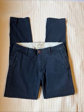 Hollister Men's Dark Navy Slim Chino Pants